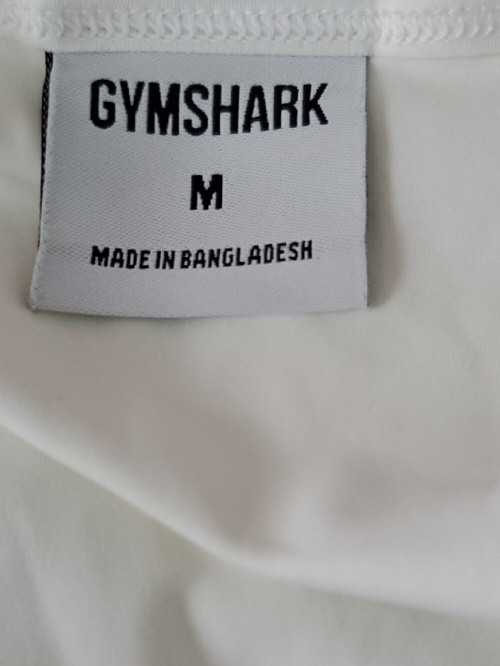 Gymshark White Double-Strap Cropped Sports Tank - Picture 3 of 3